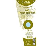 Etui de 100 intercalaires trapèze 240x105 mm, en papier recy oloris blanc - Lot de 6