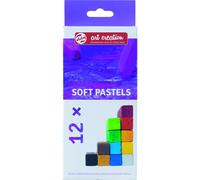 Talens Art Creation - Set de pastels tendres 12 couleurs - Pigment vif - Finition velours - Mélange facile - Forme carrée - Idéal pour les artistes - Style Crayon
