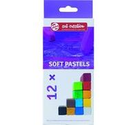 Talens Art Creation - Set de pastels tendres 12 couleurs - Pigment vif - Finition velours - Mélange facile - Forme carrée - Idéal pour les artistes - Style Crayon