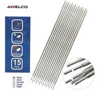 Etui de 15 Electrodes acier 3,25 x 300 mm Baguette enrobée soudure à l'arc Acier toutes positions AWELCO