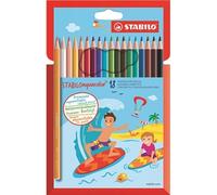 Stabilo Aquacolor - Crayons 18 unités
