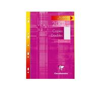 Clairefontaine Copies doubles sous étui A4 (21x29,7 cm) 200 pages perforées grands carreaux 90 g