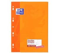 Etui de 200 feuilles simples A4 Oxford Petits carreaux 5mm Multicolore G