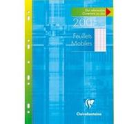 Clairefontaine Feuillets mobiles sous étui A4 21 x 29,7 cm – 200 pages perforées grands carreaux