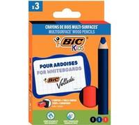 Crayon marqueur effaçable à sec multi surfaces Bic Velleda - Etui de 3