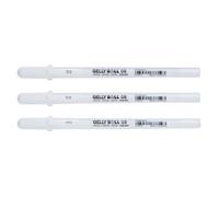 Etui De 3 Stylos Sakura Gelly Basic Real - Blanc - Sakura - Encre Gel - Couleurs Claires - Pointe Extra-Fine