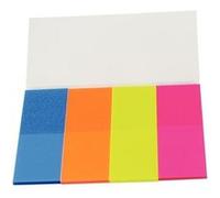 Étui de 4 distributeurs de 40 marque-pages film transparent couleurs assorties - assortis G