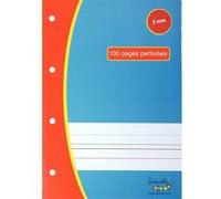 Étui de 50 feuilles perforées DYS interligne 3 mm A4 G