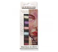 Sennelier Lot de 6 bâtons semi-pastel extra doux, tons clairs portrait
