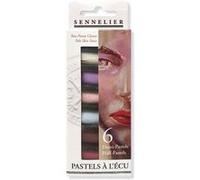 Sennelier Lot de 6 demi-pastels à l'écu extra doux Tons clairs portrait