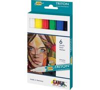 Etui De 6 Marqueurs Solo Goya Acrylmarker Peinture 1 - 4 Mm Assortis