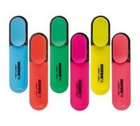 Kores Surligneurs BRIGHT LINER – pointe biseautée, encre à base d'eau, ergonomique – étui de 6