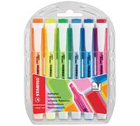 Etui de 6 Surligneurs de poche SWING COOL Pte Biseautée 1 - 4 mm