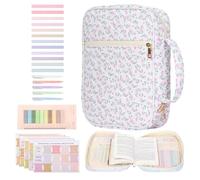 Étui de bible - 29 × 22,6 × 8,1 cm, organiseur de grande capacité, sac de transport de protection en coton, réutilisable avec poignée et support de fournitures d'étude | Idéal pour grand-mère, adultes