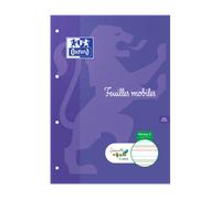 Etui De Feulles Simples Oxford Serpodile Perforees 210X297 100P Ligne 3mm