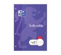 Etui De Feulles Simples Oxford Serpodile Perforees 210X297 100P Ligne 7mm