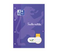 Etui De Feulles Simples Oxford Serpodile Perforees 210X297 100P Seyes 2mm à carreaux