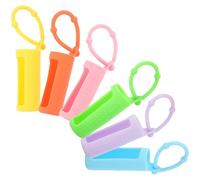 Étui de Protection en Silicone 10ml pour Flacons D’huiles Essentielles | Lot de 6 Pièces, Manchon Antidérapant Anneau, pour Bouteilles Roll-on et Mini Arômes