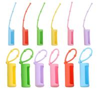 Étui de Protection pour Flacon D’Huile Essentielle 10ml en Silicone, 12 | Boucle Réglable, Usage Camping et Voyage D’Affaires, Lot de 12, Protection Discrète Anti-Décoloration