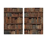 Étui de protection pour passeport de bibliothèque de bibliothèque pour homme et femme - Étui de protection portable pour cartes d'identité - Organiseur de documents de voyage exquis pour cadeaux