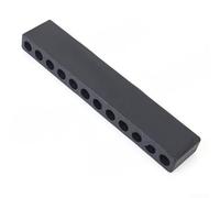 Étui de rangement hexagonal pour embouts de tournevis de 6,35 mm, support en plastique avec 10 et 12 trous, organiseur compatible avec outils de maison et d'atelier (12 trous)