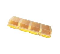 Étui de rangement pour fournitures artisanales, 4 compartiments avec couvercle transparent et fermeture sécurisée pour épingles à perles et petits outils