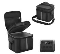 Étui de transport compatible avec station EF ECOFLOW River 2 Max | Sac de rangement de voyage portable avec rangement pour câbles, sangle amovible et ouverture zippée pour un accès facile