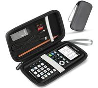 Étui de transport pour calculatrice graphique couleur Texas Instruments TI-84 Plus CE/TI-83 Plus/TI-83 Plus CE/TI-Nspire CX II CAS/TI-Nspire CX II, poche supplémentaire en maille pour câble de charge
