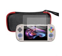 Étui de transport pour Retroid Pocket 6 - Coque rigide avec verre trempé et transparent pour peau en TPU - Support de voyage résistant aux chocs pour manettes de jeu et câbles - Sac compact pour