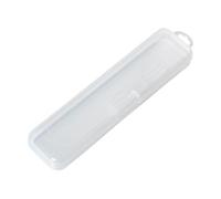 Étui de voyage avec support d'ustensiles - Étui de voyage transparent pour pinceaux de maquillage - Mallette de rangement portable pour plats - Organisateur transparent de fourchettes et de cuillères