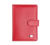 Étui en cuir pour passeport et carte de vaccin CDC durable - Protection transparente pour carte de vaccination - Porte-cartes de visite pour cartes de crédit, assurance et sécurité sociale