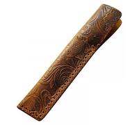 Étui en cuir rétro pour stylos, 165 mm de long, au design rétro, pour stylos à bille, crayons et stylets