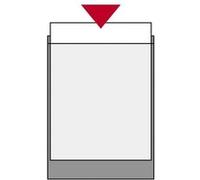 Exacompta Étuis de protection PVC lisse A4 – Sachet de 10 – Cristal