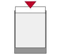 EXACOMPTA Sachet de 10 etuis de protection simple pvc lisse 15x100e Format A6