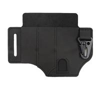 Étui holster en cuir tactique EDC, organiseur de ceinture multi-outils avec clip à dégagement rapide, pochette de survie pour lampe torche et couteau, porte-équipement outdoor avec passant de ceinture