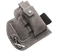 ÉTUI ORGANISATEUR DE CEINTURE EDC MKM - CUIR TANNÉ VÉGÉTAL 100% GRIS EN TOSCANE MK BOLS-1