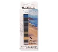 Etui Pastels 'A l'écu' - 6 Demi-Pastels - Bord de Mer