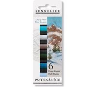 SENNELIER Lot de 6 bâtonnets de couleur pastel - Pigment - Hiver - Lot de 6