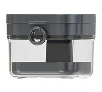 Étui Portatif Pour Bagues Et Accessoires Avec pour plateau Drainant(black) | Double couche, intégré, compartiments organisés, joint silicone, design compact 9x9x7cm