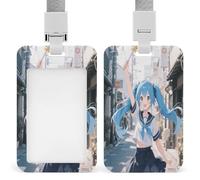 Étui portefeuille robuste en plastique avec fenêtre transparente pour badge, carte d'identité, étoile de dessin animé