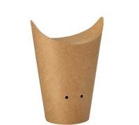 Etui pour frites, brun, petit