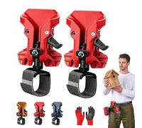 Étui pour outil électrique portable autobloquant, ABS et acier, verrouillage de sécurité automatique, système de clip de taille pour perceuse électrique, clé à molette, outils pneumatiques (rouge, 2#)