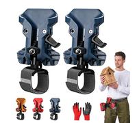 Étui pour outil électrique portable autobloquant, ABS et acier, verrouillage de sécurité automatique, système de clip de taille pour perceuse électrique, clé à molette, outils pneumatiques (bleu, 2#)