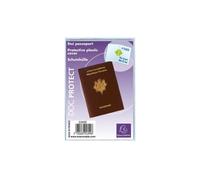 Étui pour passeport - EXACOMPTA - Format 133x95 mm - PVC lisse - Marron - Ép. 15/100e