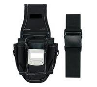 Étui pour Perceuse Petite Pochette à Outils avec Clip Ceinture dégagement Rapide. Comprend Un de Poche Plus Grand et Une Boucle for Accessoire Support d'outil Portable sécurisé
