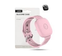 Étui pour Tile by Life360 Mate Key Finder, bracelet de montre en silicone de protection yystao compatible avec Tile by Life 360 Mate, durable et anti-perte, rose