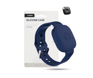 Étui pour Tile by Life360 Mate Key Finder, bracelet de montre en silicone de protection yystao compatible avec Tile by Life 360 Mate, durable et anti-perte, bleu