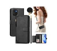 Etui pour Umidigi Power 7/7S éclair haut de gamme portefeuille multifonction avec fermeture magnétiquedragonne amovible et long cordon,compatible