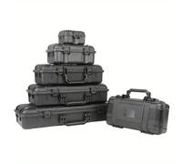 Étui sac organisateur boîte de rangement appareil photo photographie vues scellé antichoc protection de sécurité Instrument boîte à outils avec éponge 363x165x105mm