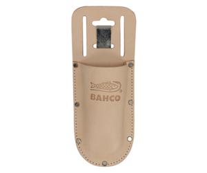 Étui sécateur cuir naturel résistant 2 fentes ceinture 50 mm clip acier BAHCO - PROF-H
